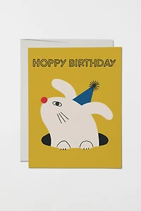 Red Cap Hoppy Birthday Greeting Card