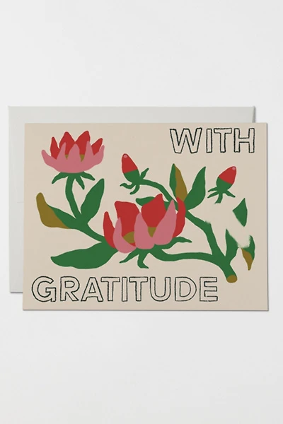 Red Cap With Gratitude Greeting Card