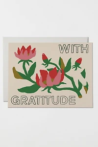 Red Cap With Gratitude Greeting Card
