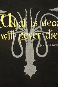 Vintage Game of Thrones HBO What is dead will never die Graphic T-Shirt