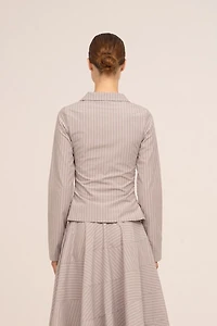 Carmen Says Midnight Striped Shirt