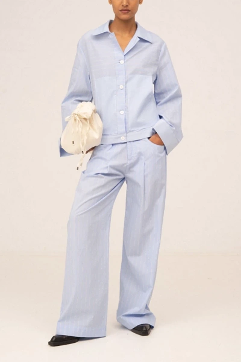 Carmen Says Hunter Striped  Shirt
