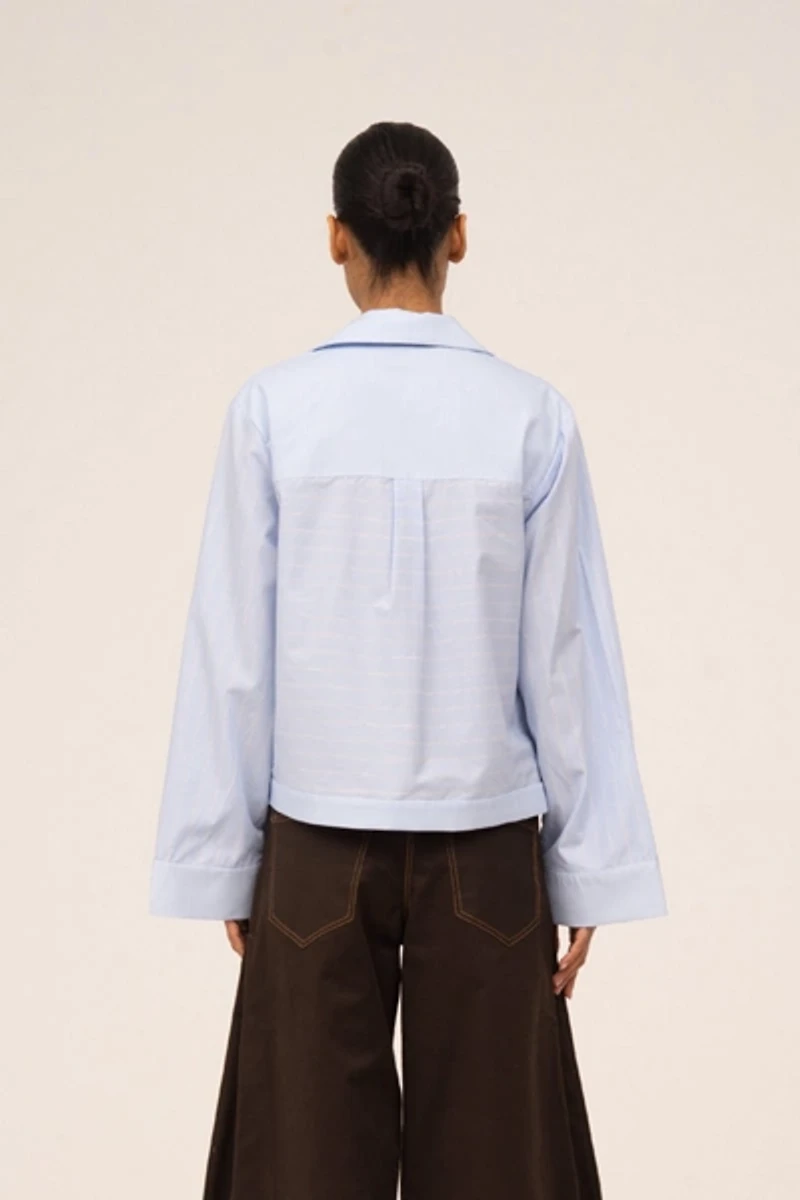 Carmen Says Hunter Striped  Shirt