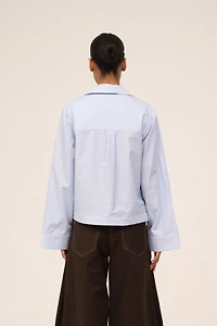Carmen Says Hunter Striped  Shirt