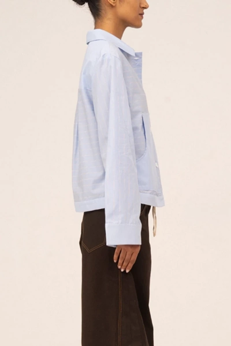 Carmen Says Hunter Striped  Shirt