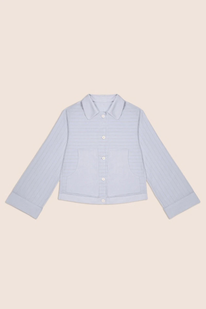 Carmen Says Hunter Striped  Shirt