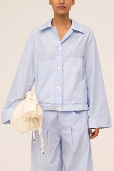 Carmen Says Hunter Striped  Shirt
