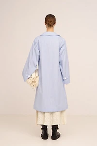 Carmen Says Hunter Striped Trench Coat