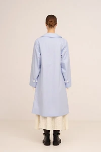 Carmen Says Hunter Striped Trench Coat