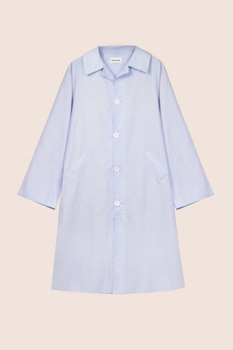 Carmen Says Hunter Striped Trench Coat