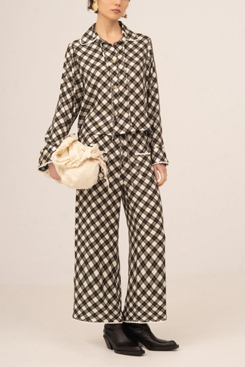 Carmen Says Classic Betty  Geometric Print Pants