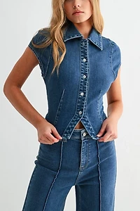 Jemina Denim The Seam Fitted Shirt