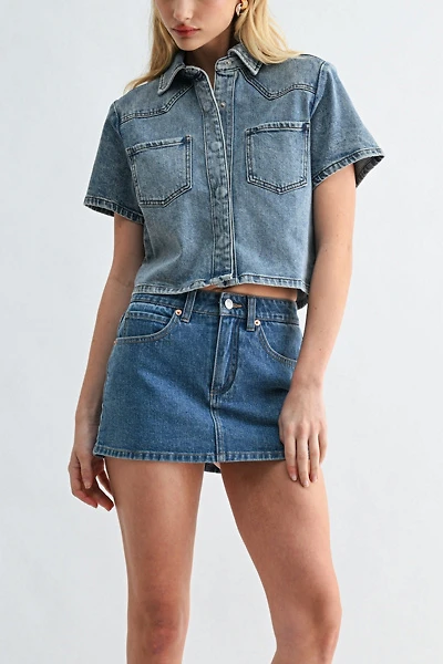 Jemina Denim Muse Cropped Shirt