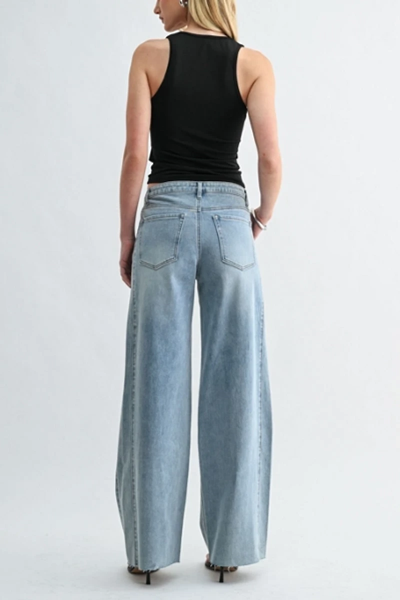 Jemina Denim The Low Seam Wide Jean