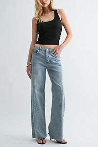 Jemina Denim The Low Seam Wide Jean