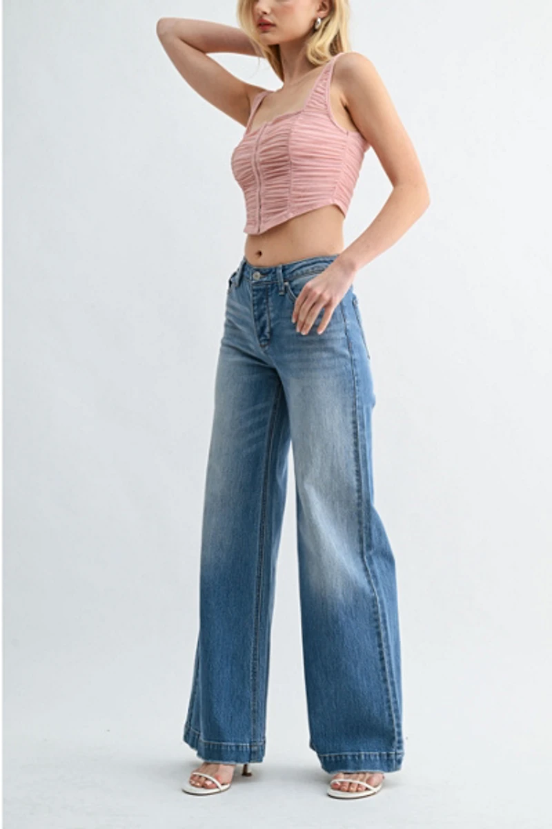 Jemina Denim The Mid Wide Jean