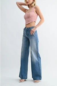 Jemina Denim The Mid Wide Jean
