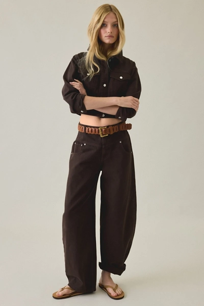 Steve Madden Dove Cropped Denim Jacket