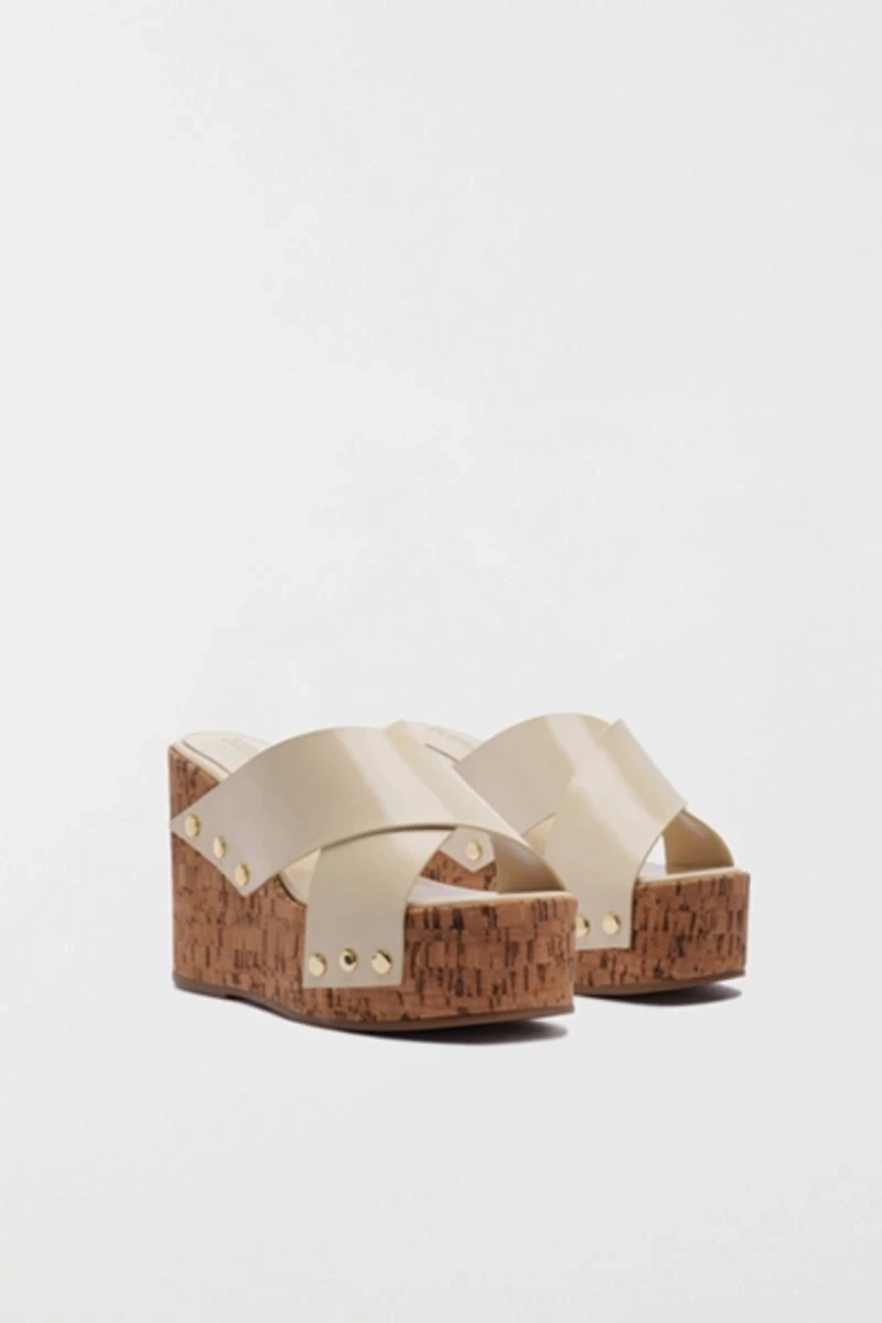 Schutz Serena Studded Wedge Heel