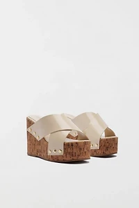 Schutz Serena Studded Wedge Heel