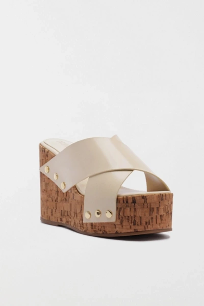 Schutz Serena Studded Wedge Heel