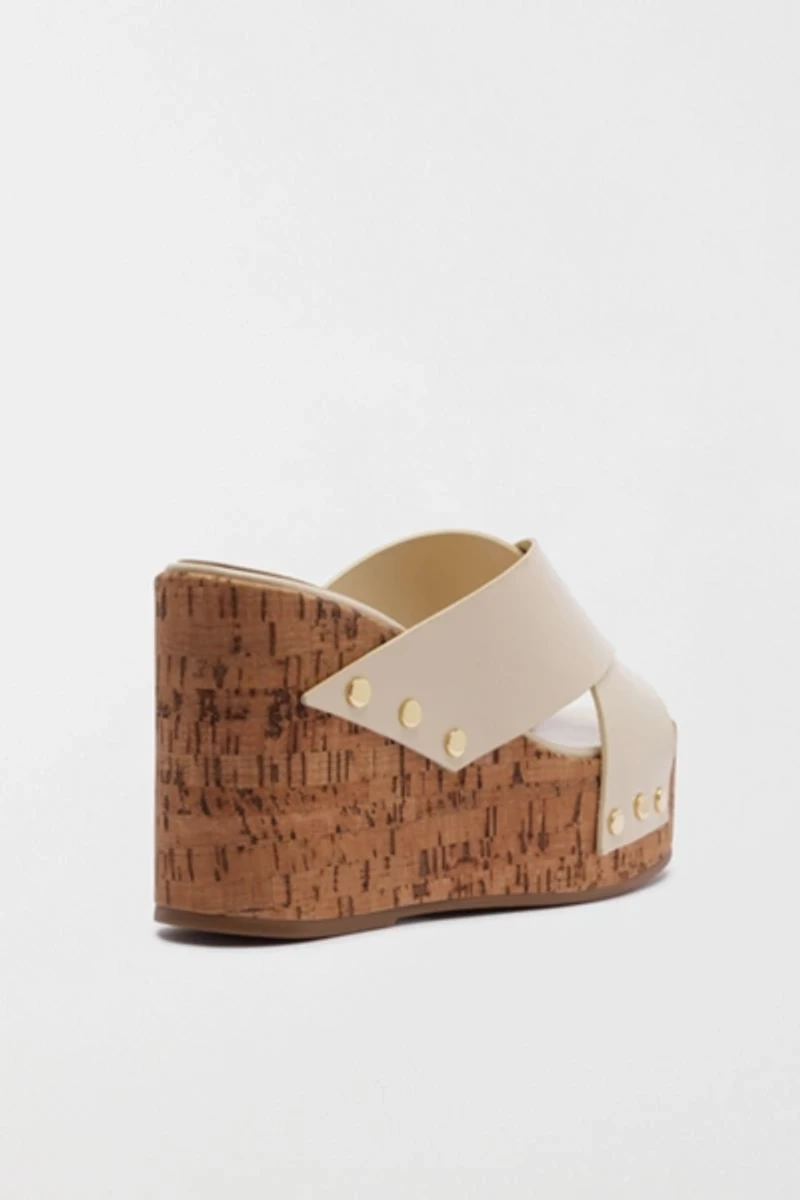 Schutz Serena Studded Wedge Heel