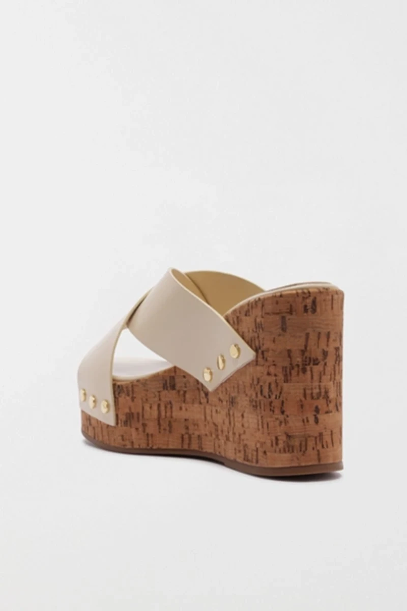 Schutz Serena Studded Wedge Heel
