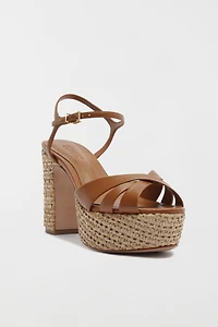 Schutz Keefa Raffia Platform Sandal