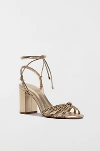 Schutz Adele Braided Heeled Sandal