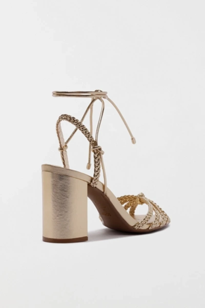 Schutz Adele Braided Heeled Sandal