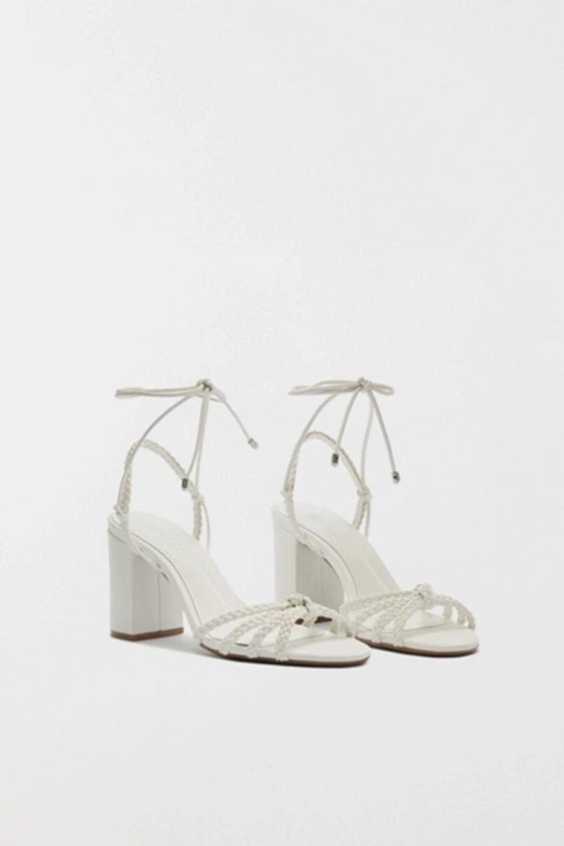 Schutz Adele Braided Heeled Sandal