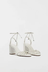 Schutz Adele Braided Heeled Sandal