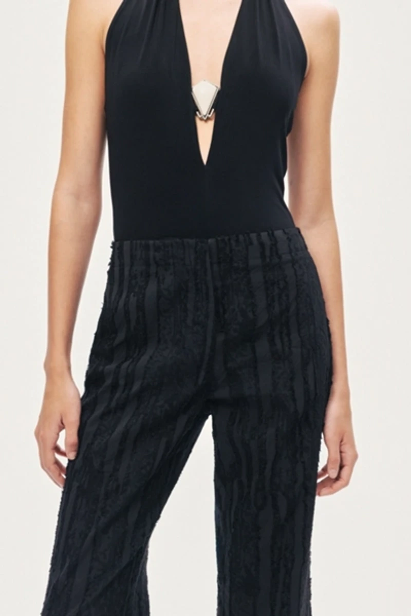 Nocturne Textured Relaxed-Fit Pants