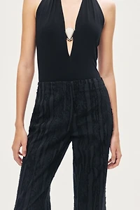 Nocturne Textured Relaxed-Fit Pants