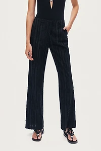 Nocturne Textured Relaxed-Fit Pants