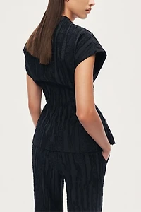 Nocturne Textured Belted Top