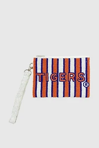 Collegiate Beaded Wristlet