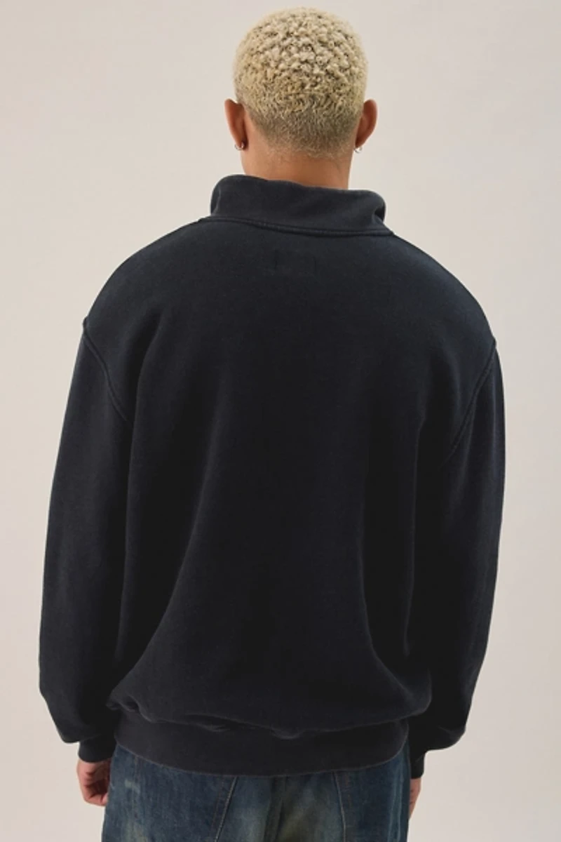 Standard Cloth Washed Quarter Zip Sweatshirt