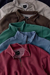 Standard Cloth Washed Quarter Zip Sweatshirt
