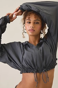 Out From Under Cloud 9 Cinched Zip-Up Nylon Jacket