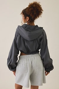 Out From Under Cloud 9 Cinched Zip-Up Nylon Jacket