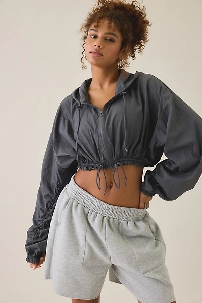 Out From Under Cloud 9 Cinched Zip-Up Nylon Jacket