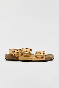 AllSaints Staffa Raffia Slingback Sandals