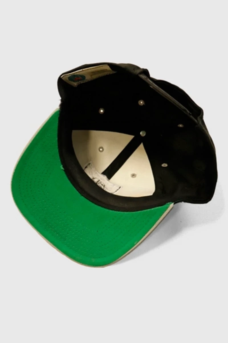 Vintage Raiders Black and White Snapback Hat