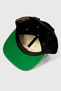 Vintage Raiders Black and White Snapback Hat