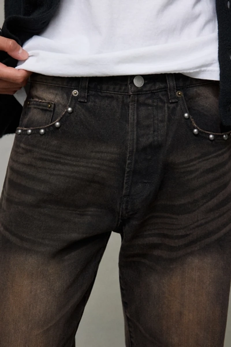 OBEY Boxcar Studded Straight Leg Pants