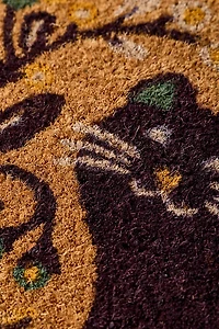 Don’t Let The Cats Out Scalloped Coir Doormat