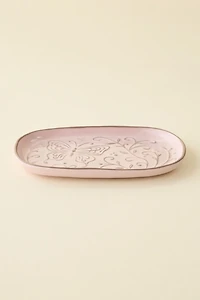 Boho Butterfly Ceramic Serving Plate