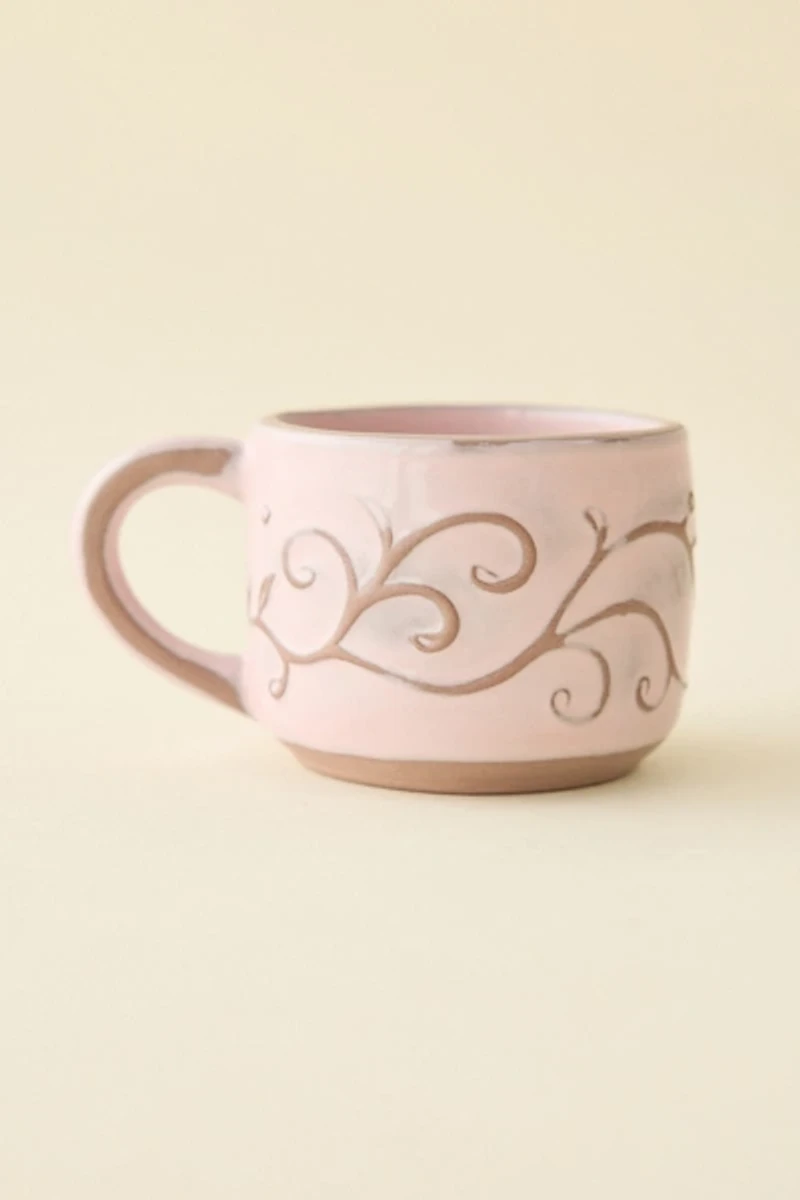 Boho Butterfly Ceramic Espresso Mug