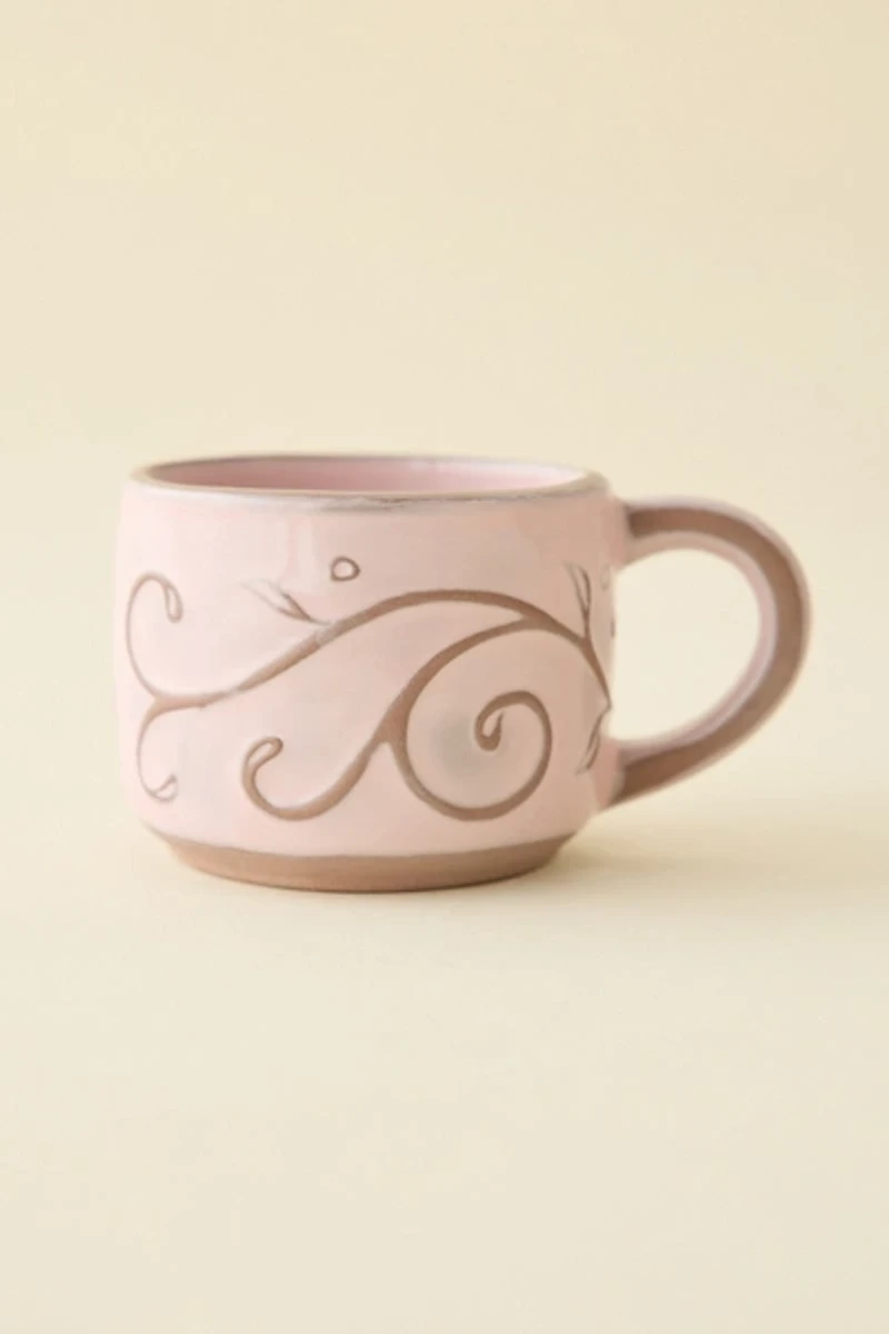 Boho Butterfly Ceramic Espresso Mug